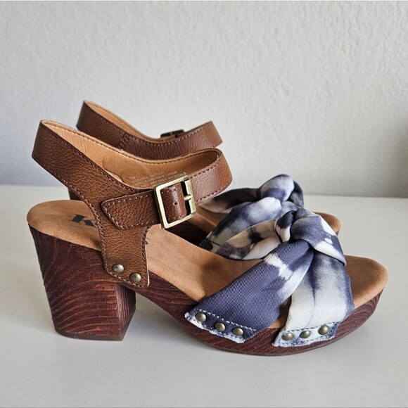 Korks | Natalia Knot Tie Dye Block Sandal Heels, Womens 7 - Picture 3 of 10